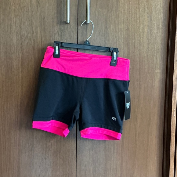 Tapout Black and Pink Bike Shorts - Picture 1 of 3